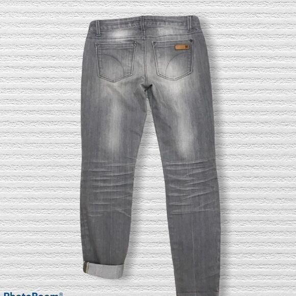 Joe’s Grey Chelsea Fit Skinny Midrise Jeans Sz 25 - Picture 2 of 14